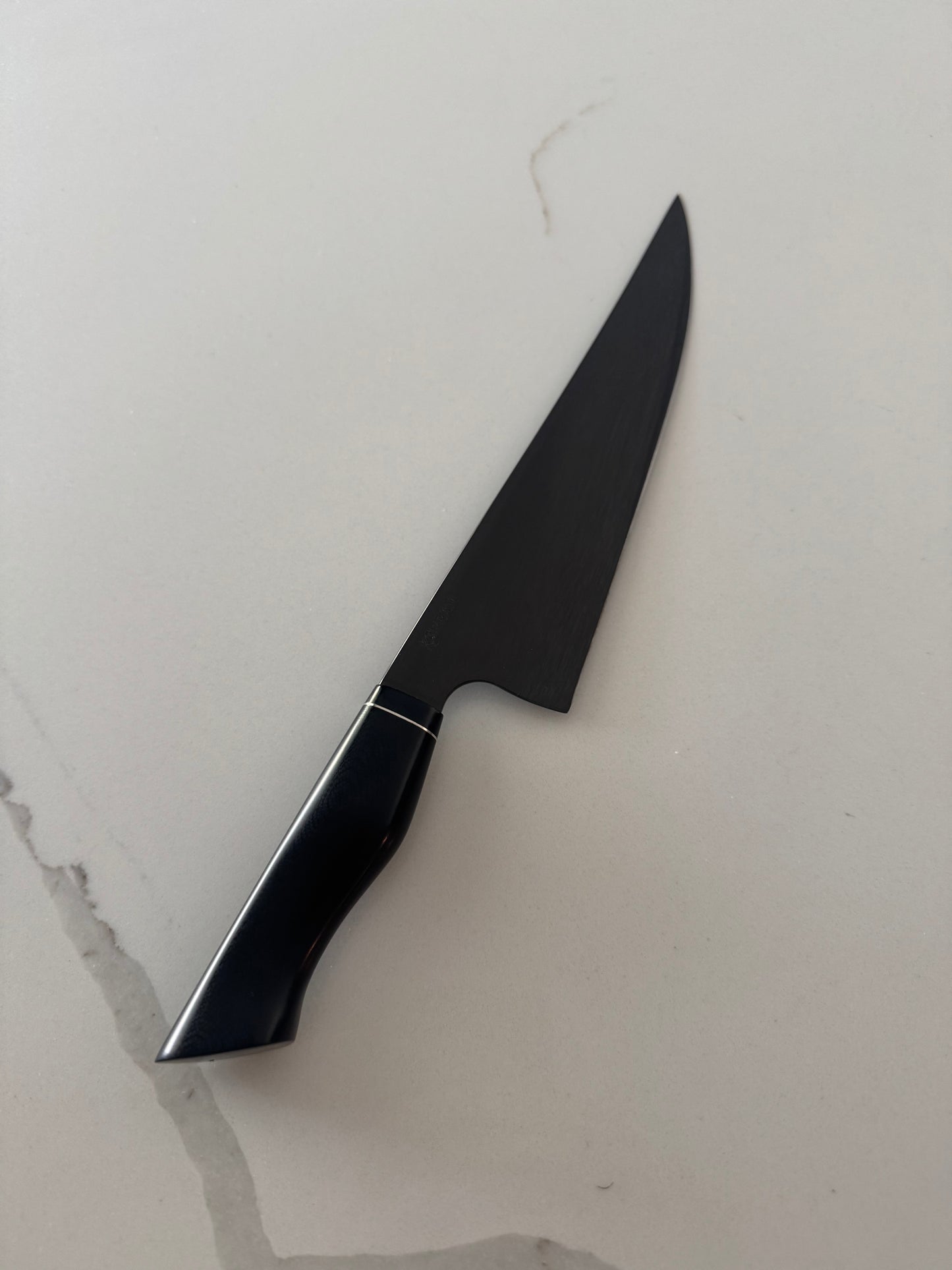8.5" Coffee-Etched 1084 Chef Knife